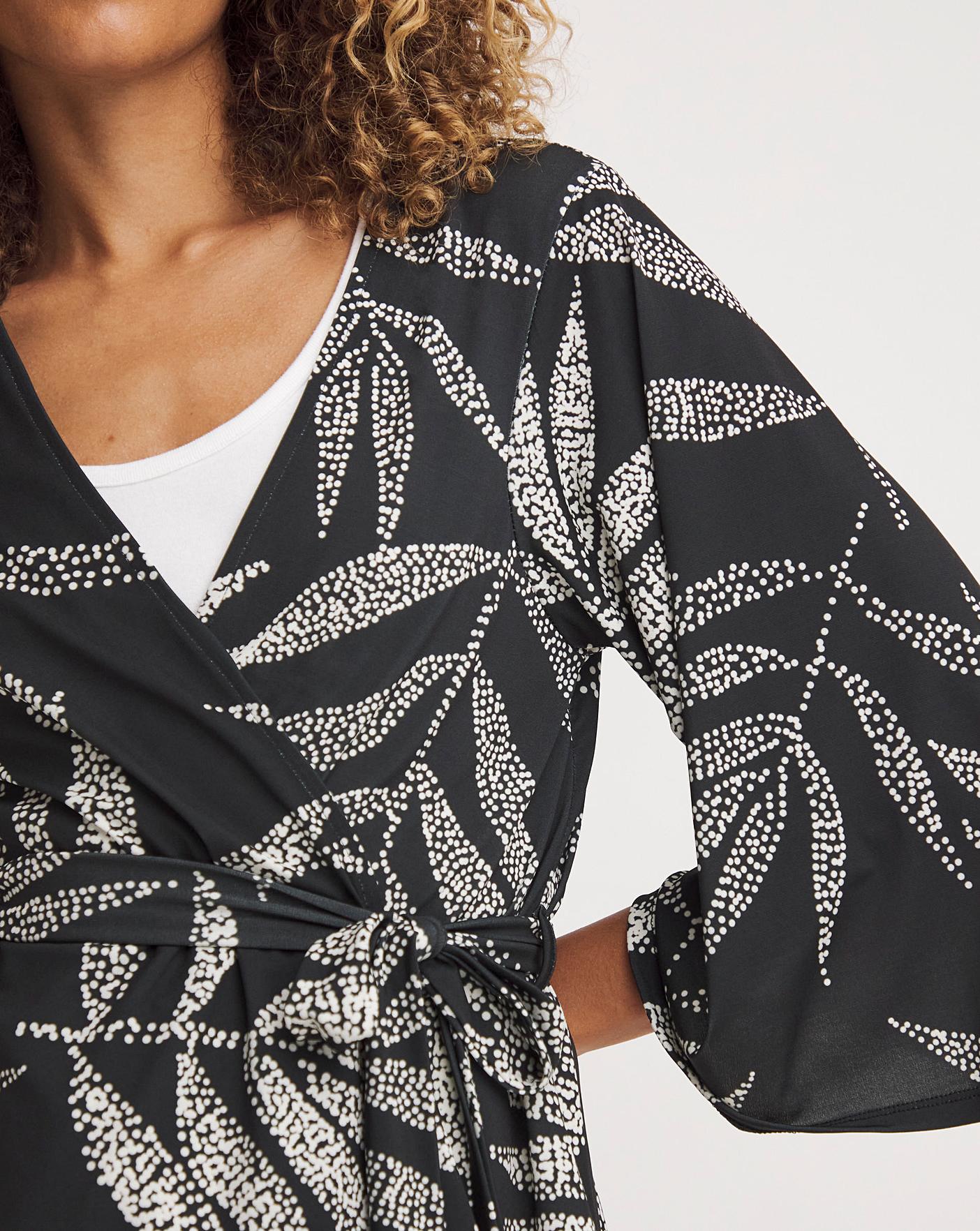 Jersey Kimono Tie Waist Top J D Williams