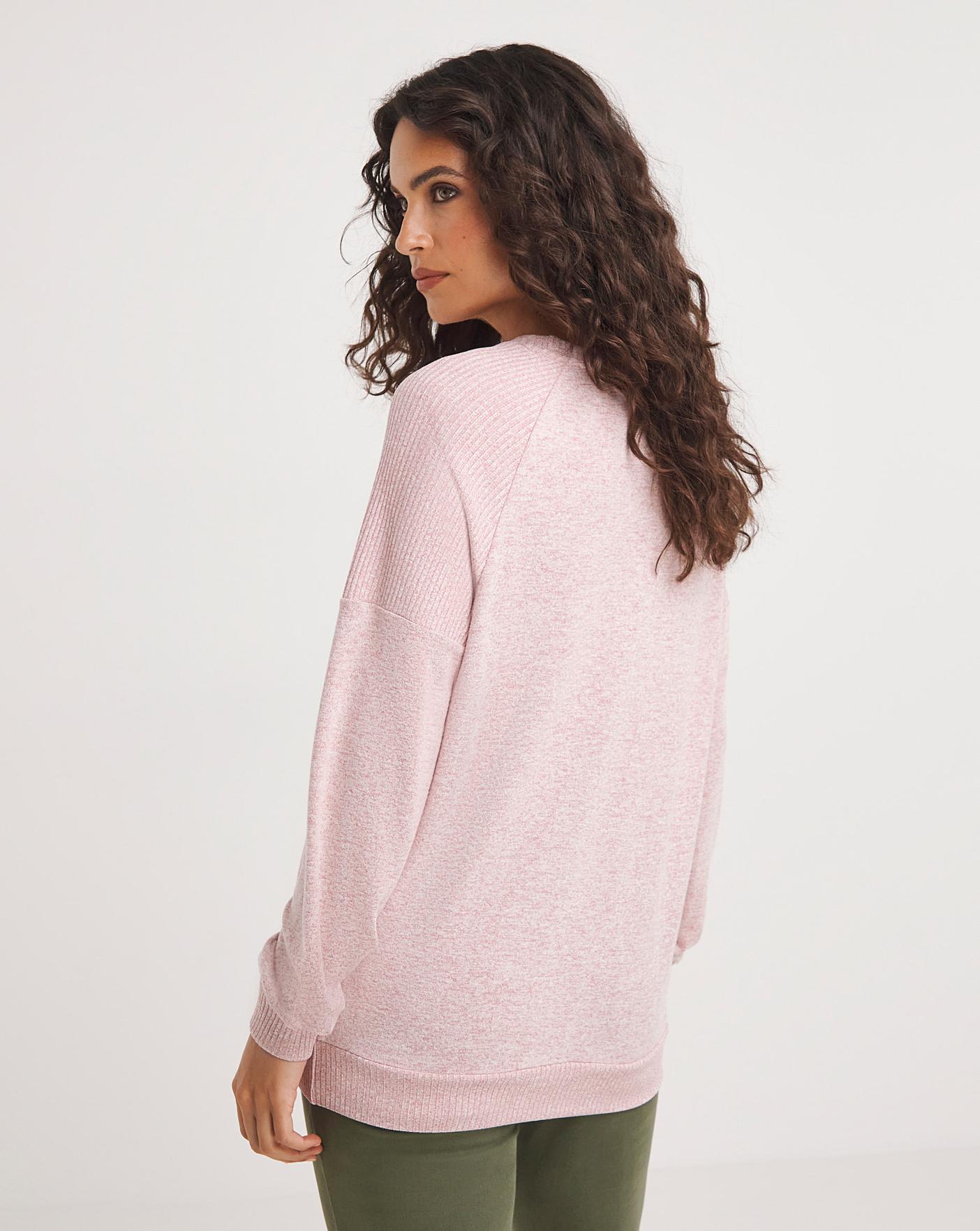 Ribbed Soft Touch Sweat | J D Williams