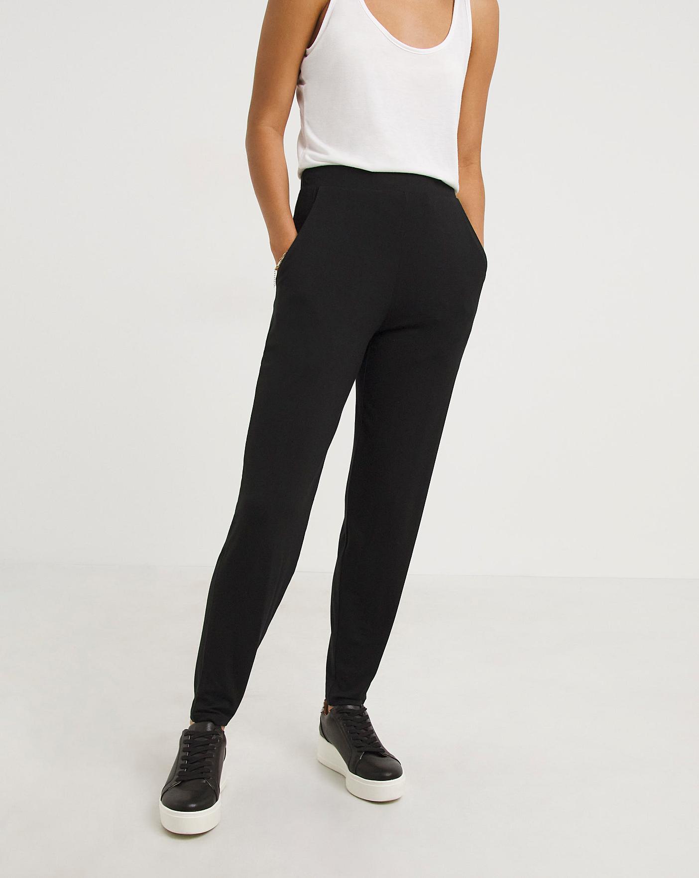 2 Pack Pull On Tapered Trousers | J D Williams