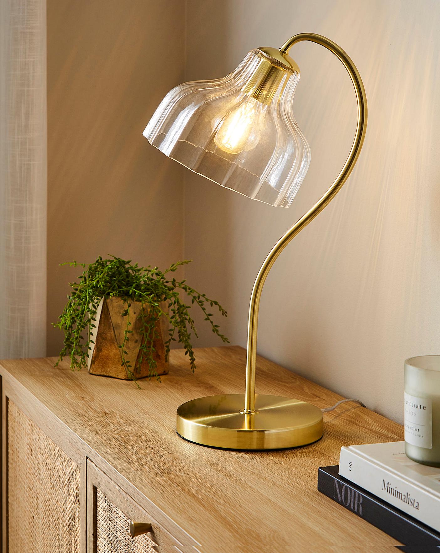 Scalloped Glass Table Lamp Fashion World