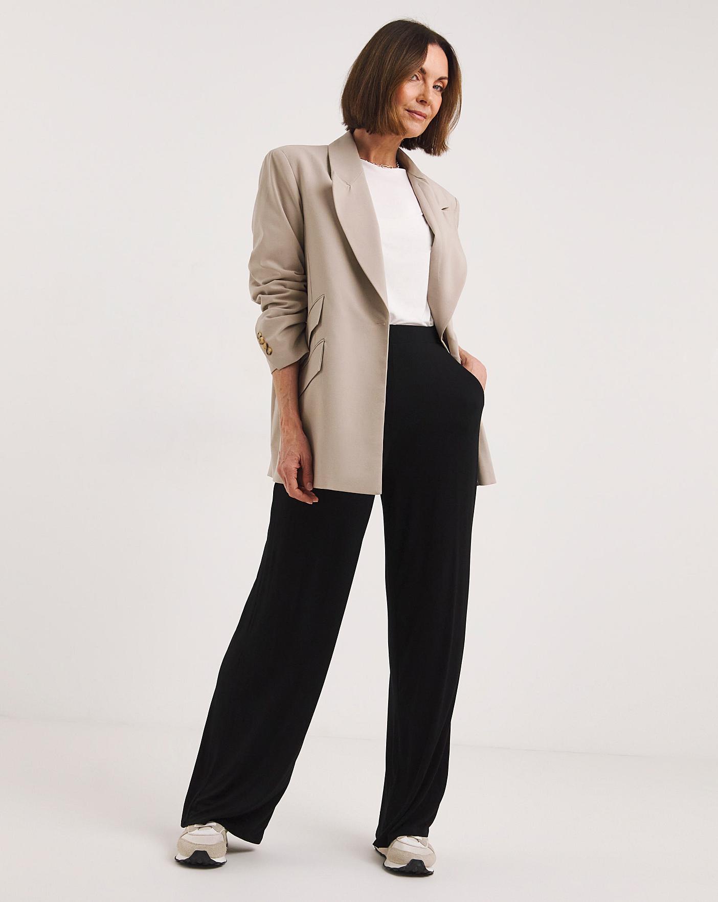 Pinstripe Jersey Straight-Leg Pants | Pants & Shorts | The White Company US