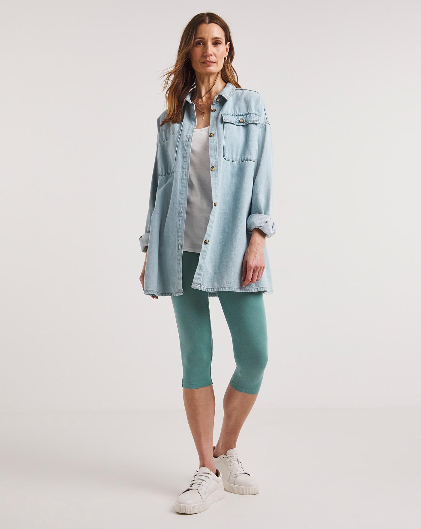 Three Ways to Style a Denim Shirt - Pearls and Pantsuits