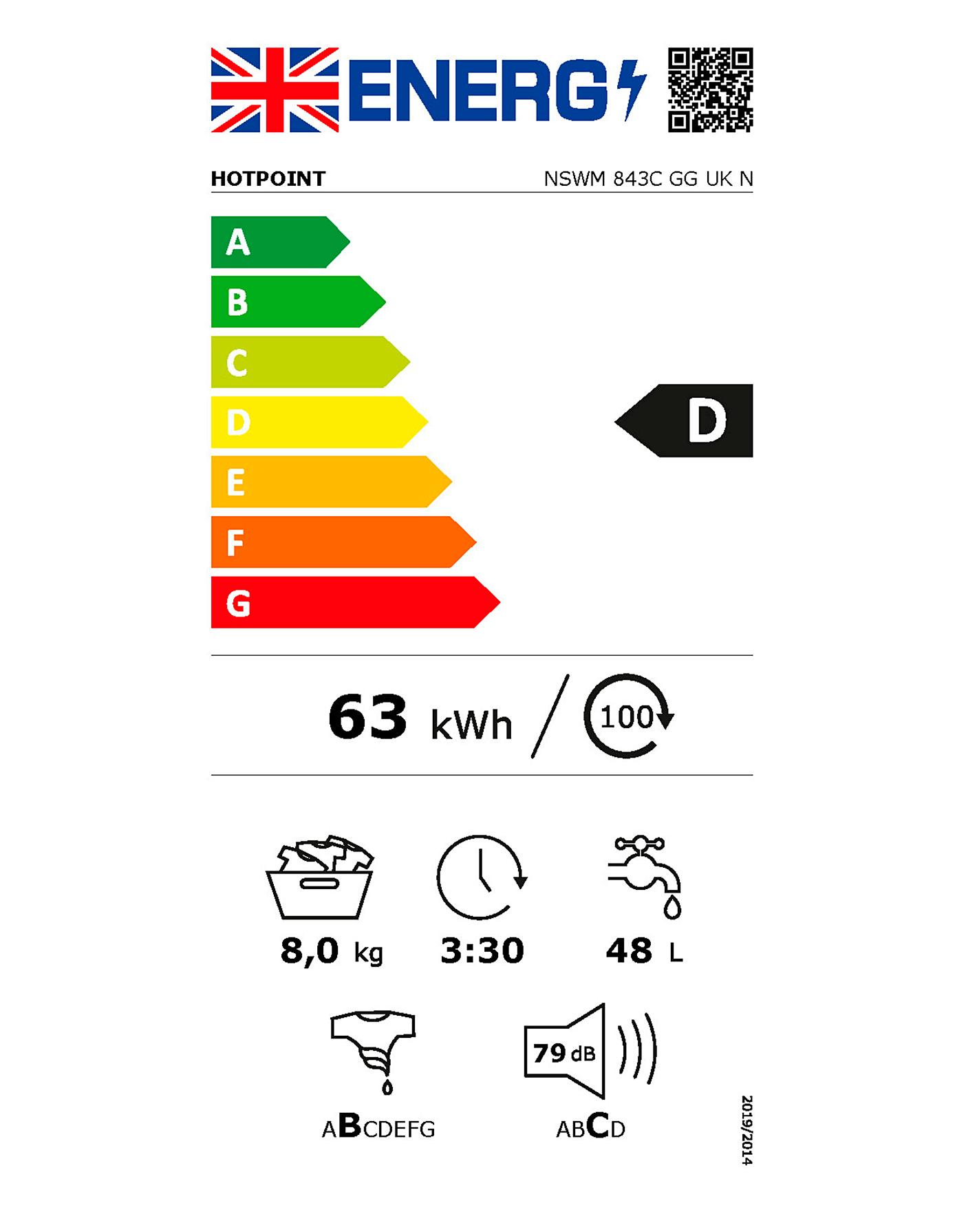 hotpoint nswm 843c gg uk