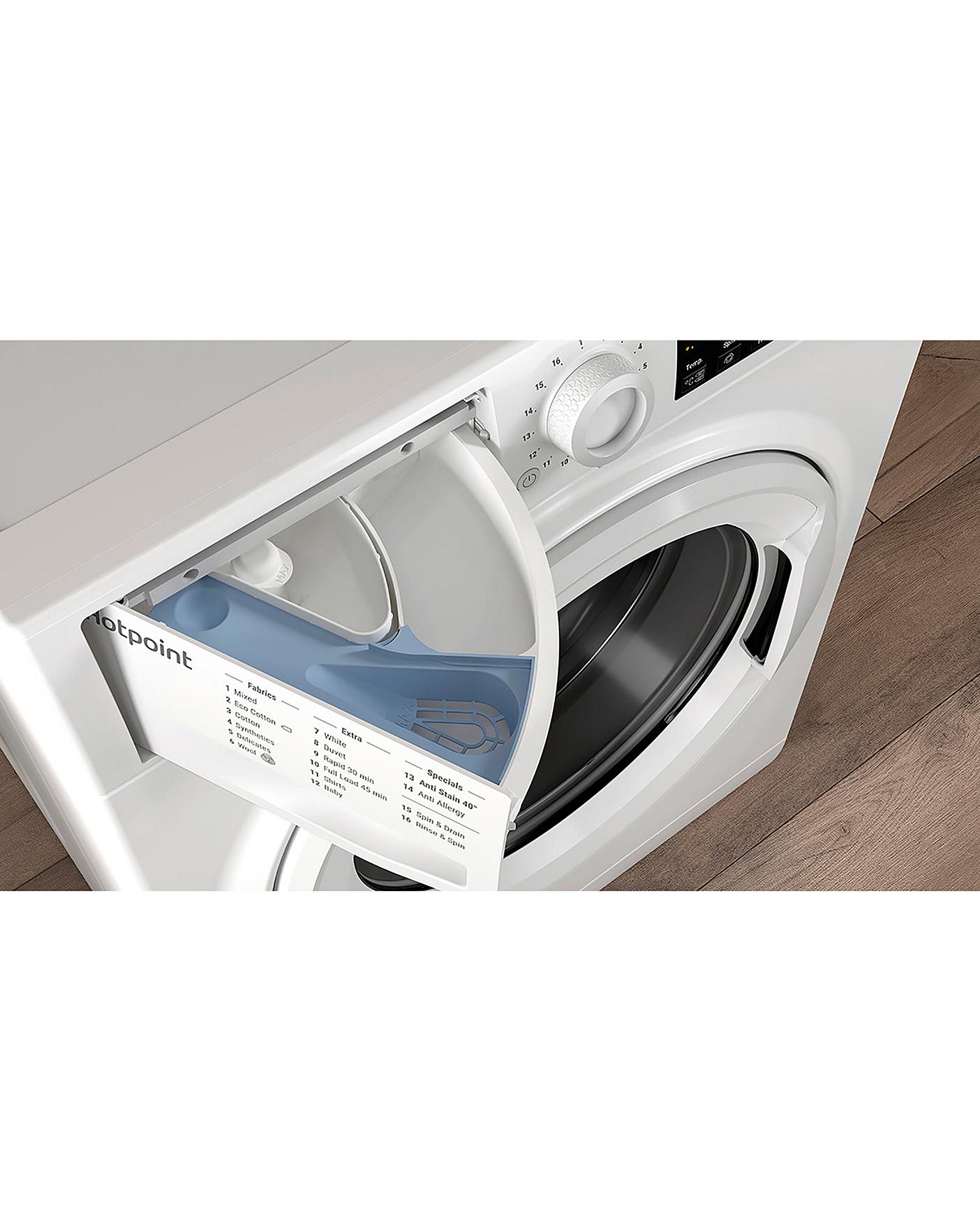 hotpoint nswm943cw 9kg 1400 spin washing machine white