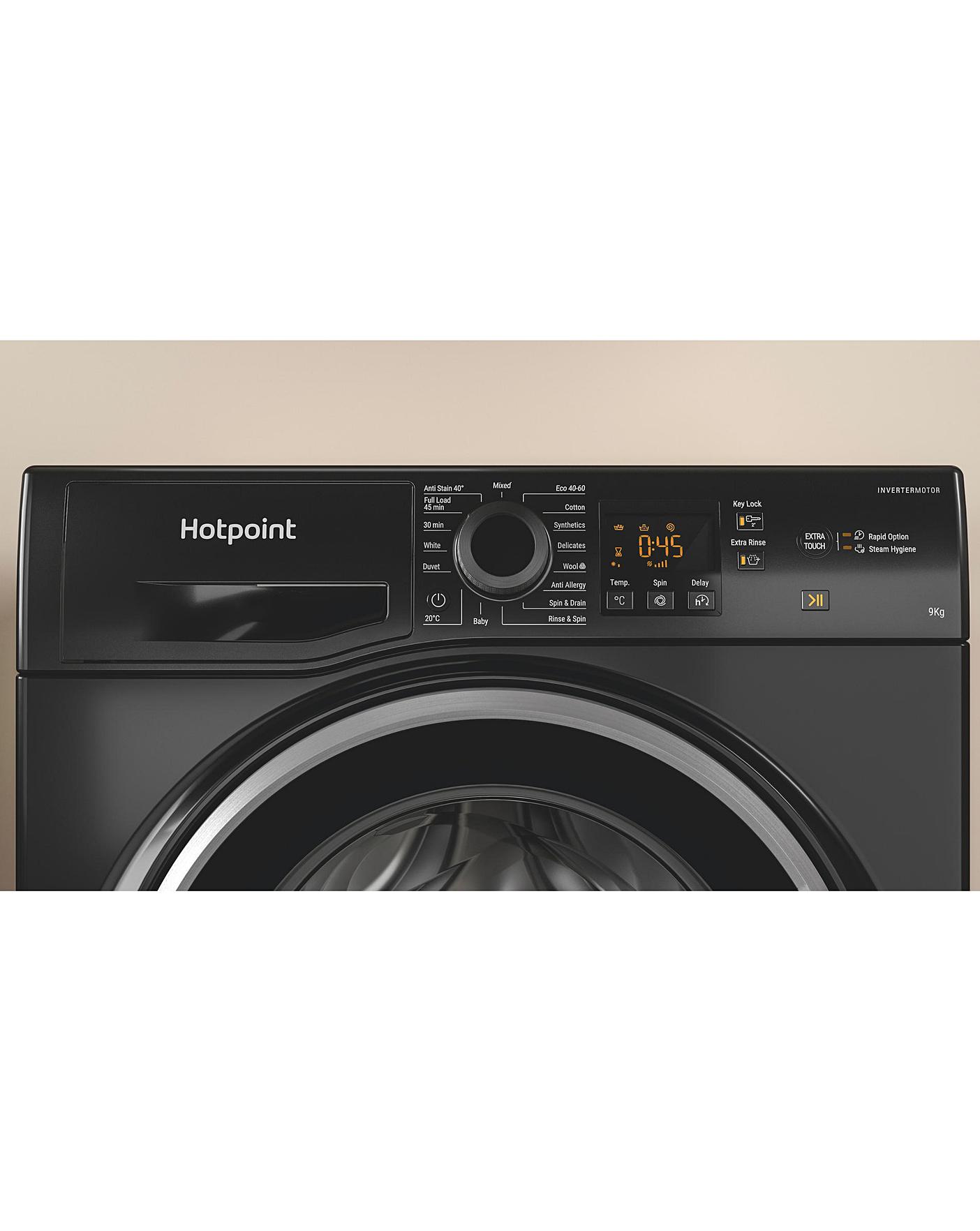 hotpoint nswm943cw 9kg 1400 spin washing machine white