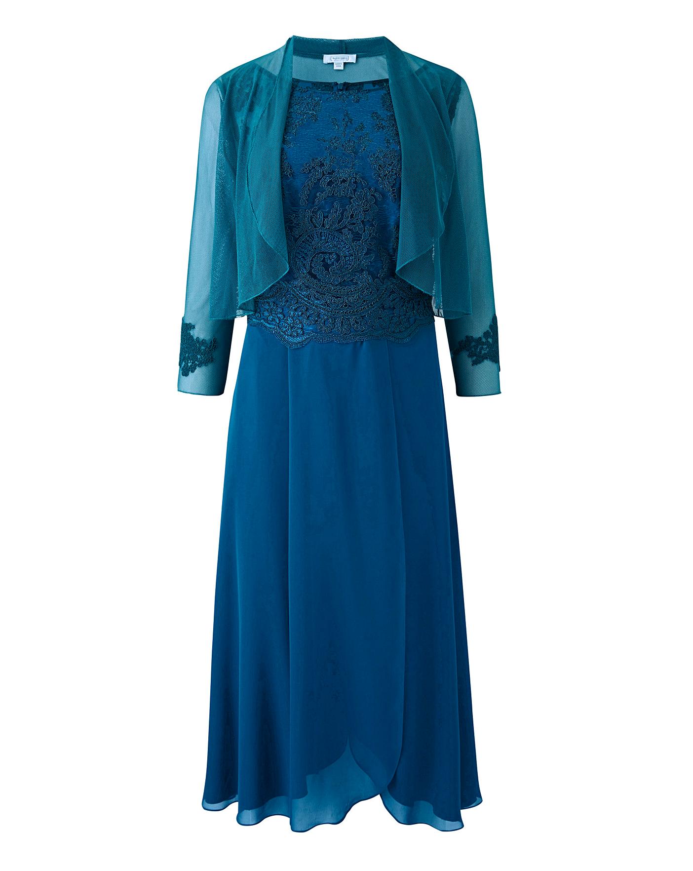 Nightingales Embroidered Dress and Shrug | Marisota
