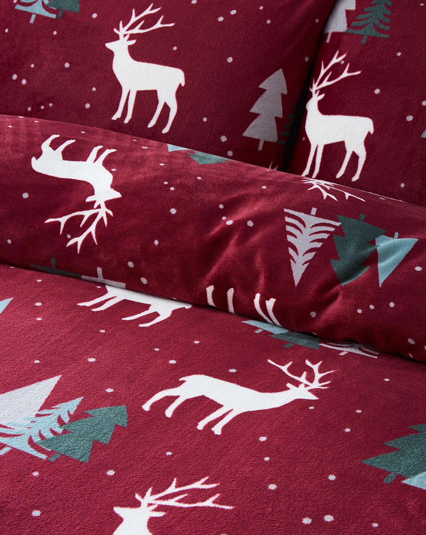 Cosy Stag Fleece Duvet Set Ambrose Wilson