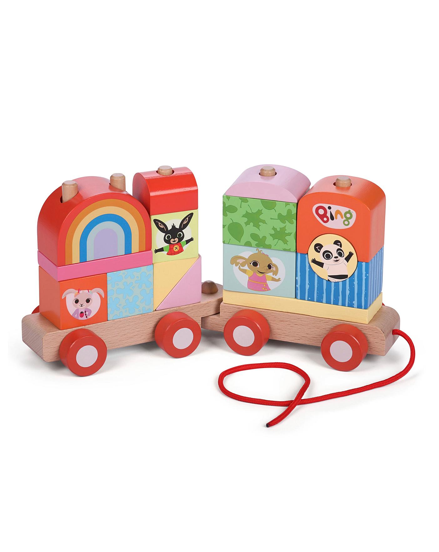 wooden pull along train