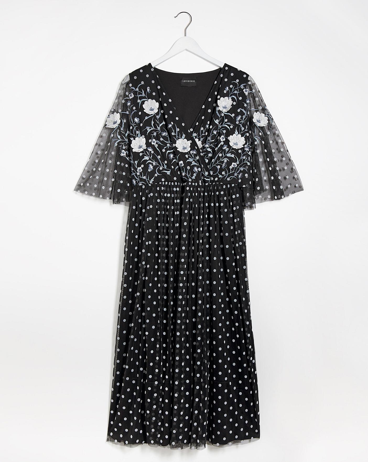 Mesh hotsell dot dress