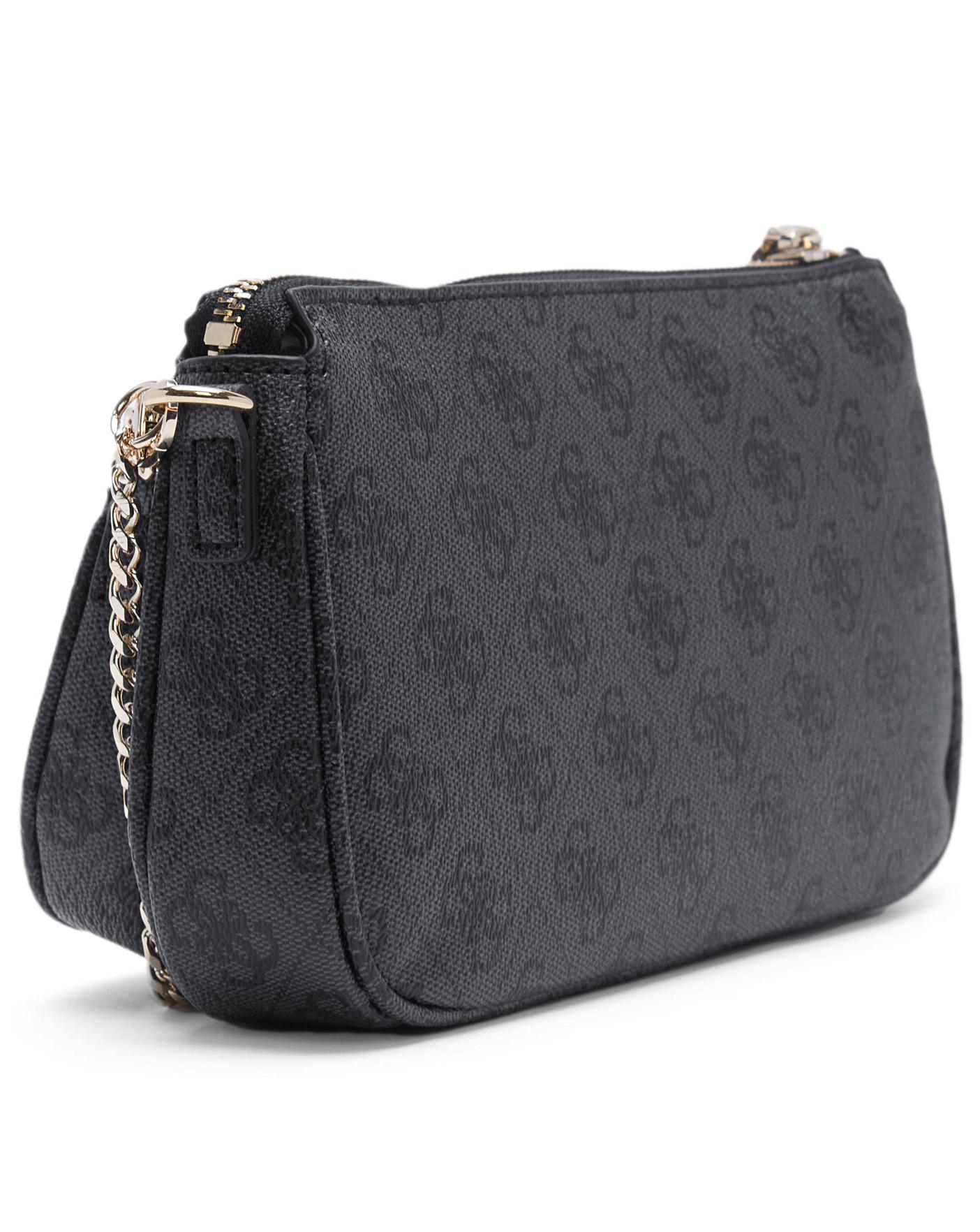 Guess Noelle Coal Logo Pouch Cross Body Simply Be