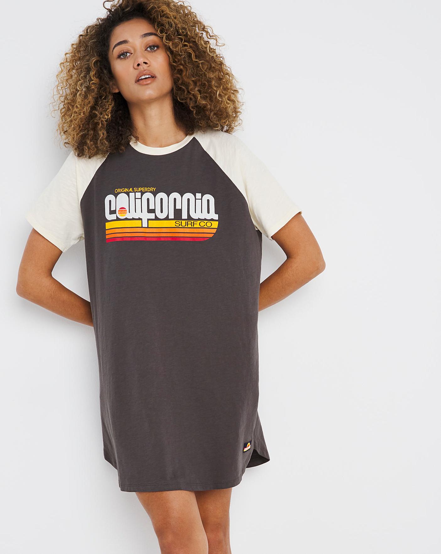 Superdry Cali Surf T-Shirt Dress | J D ...