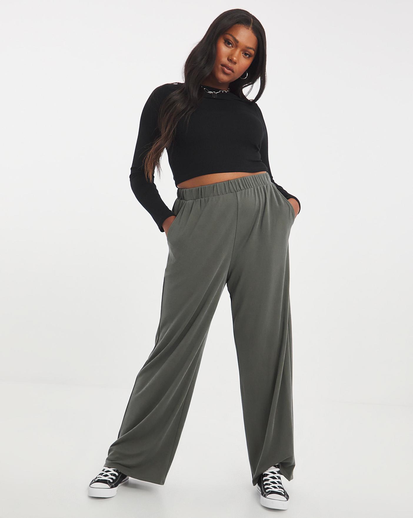 Modal wide outlet leg pants