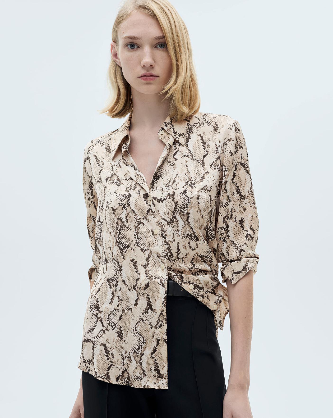 Mango Ideale Snake Print Shirt Oxendales