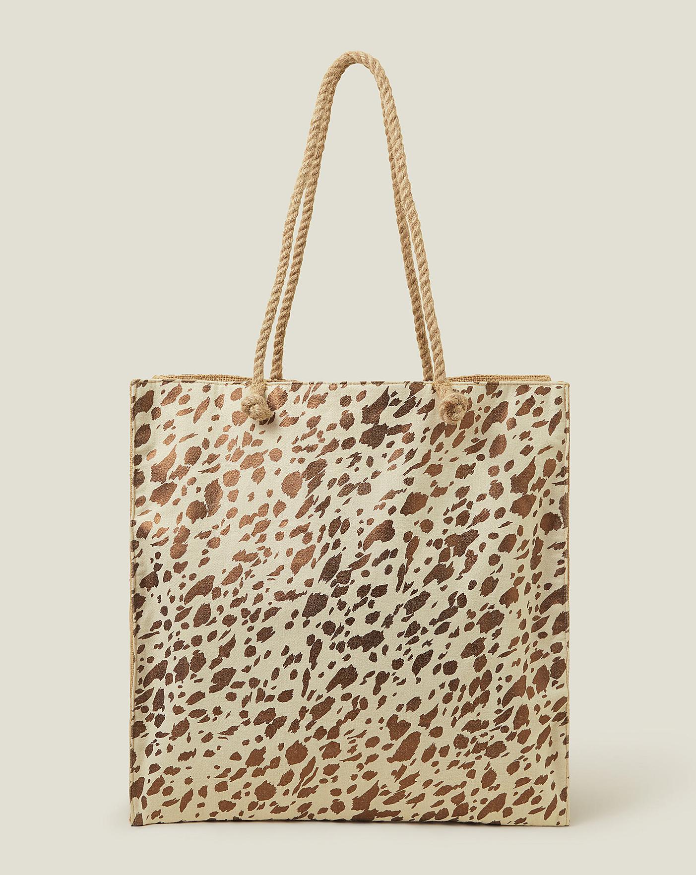 Accessorize Metallic Beach Shopper Bag Simply Be