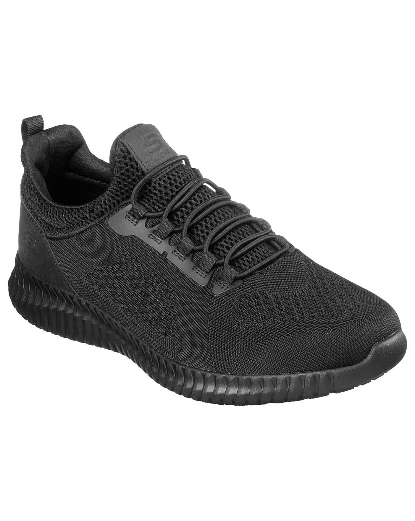 Skechers men's cessnock sr work outlet shoes