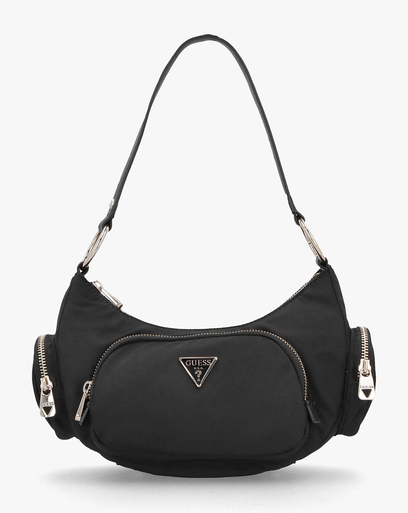 Guess black shoulder bag deals