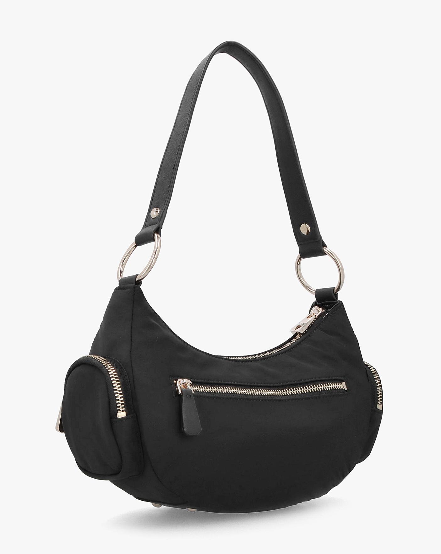 Guess Eco Gemma Black Shoulder Bag Simply Be