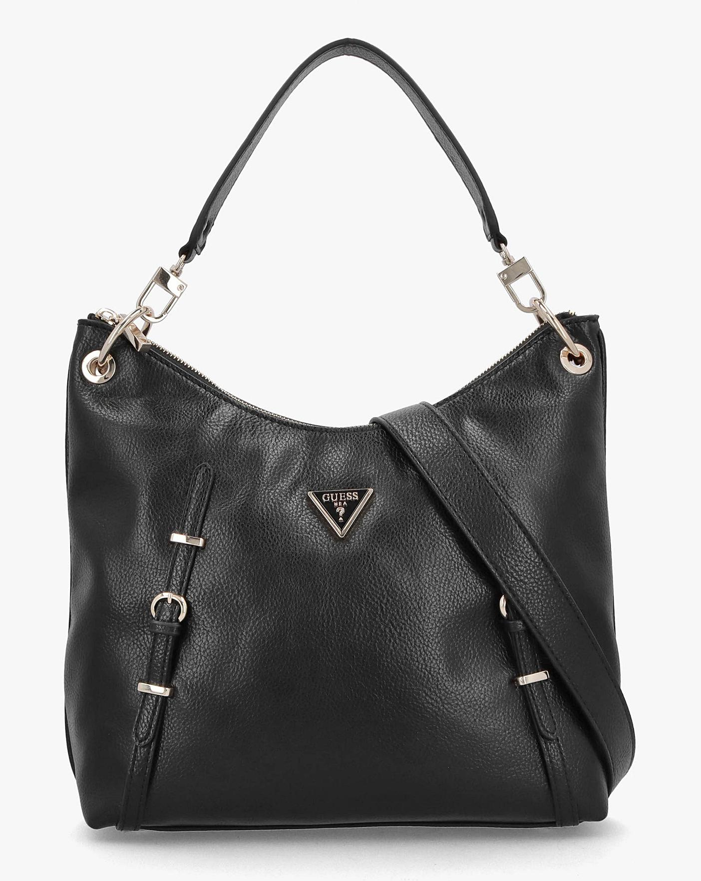 Guess Large Levia Black Hobo Bag Fashion World