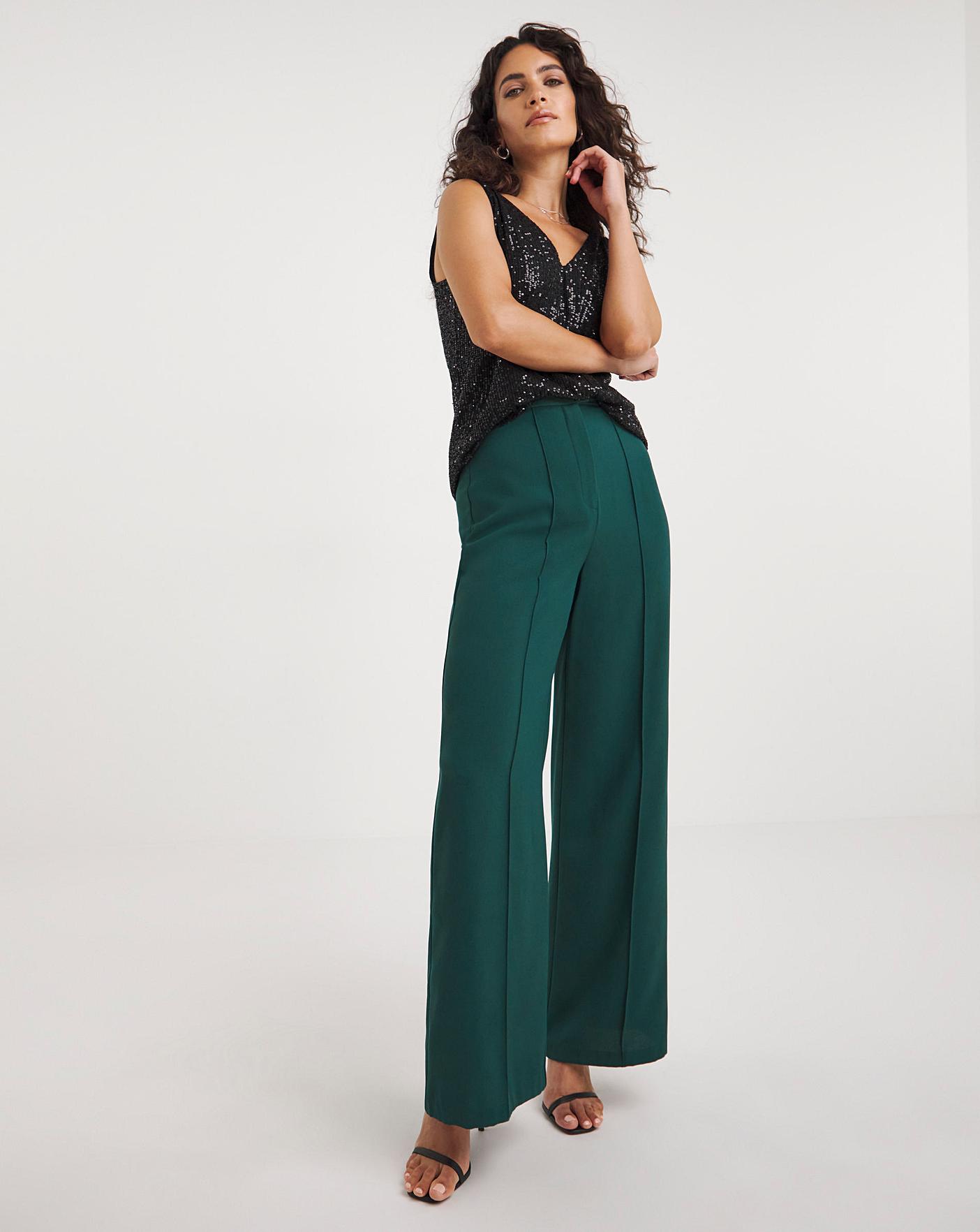 The Tall Wide Leg Pant in Crepe