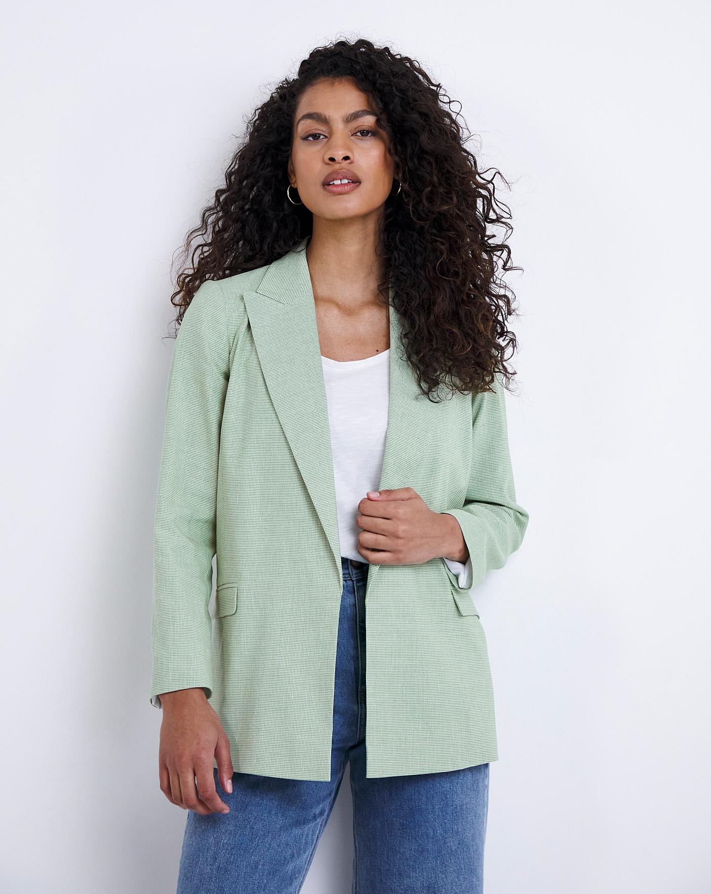 Micro on sale check blazer