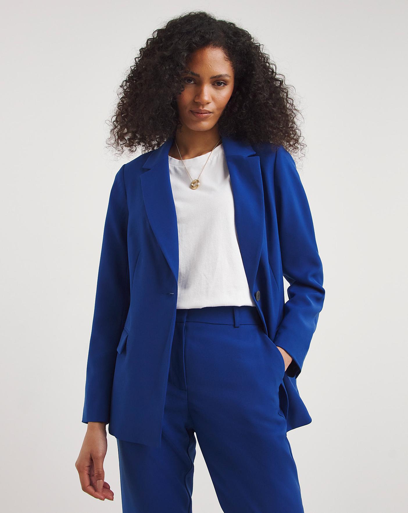 Cobalt Single Breasted Blazer | J D Williams