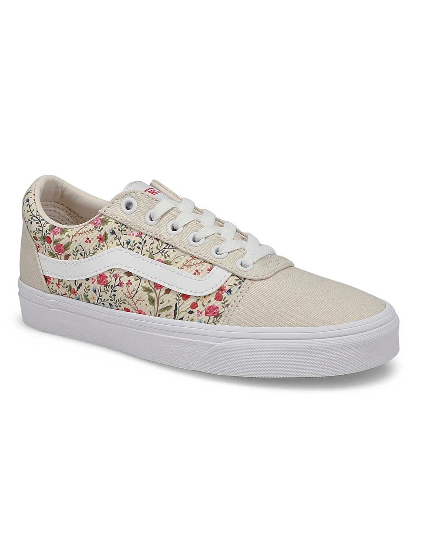 vans ward trainers floral