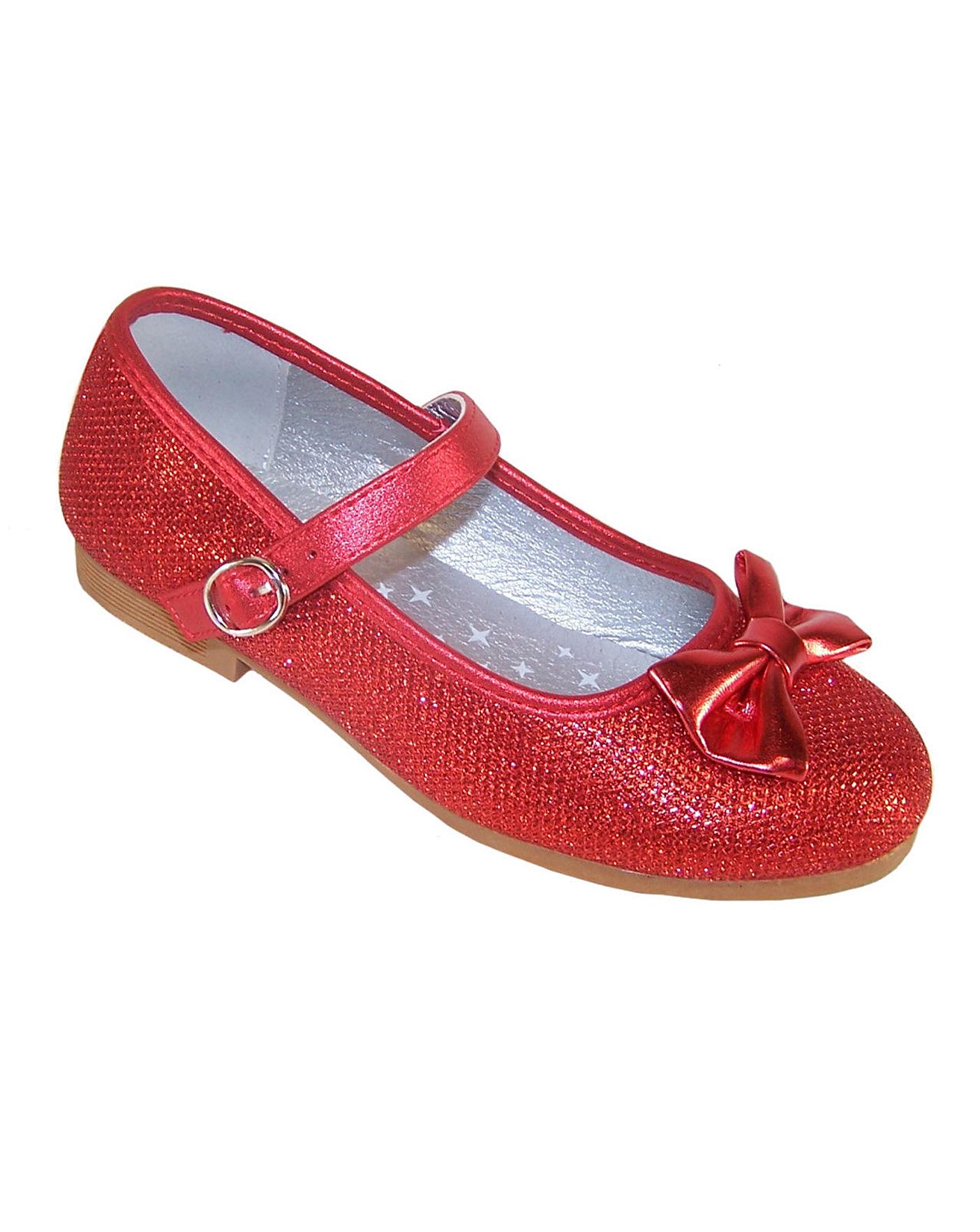 red ballerina shoes