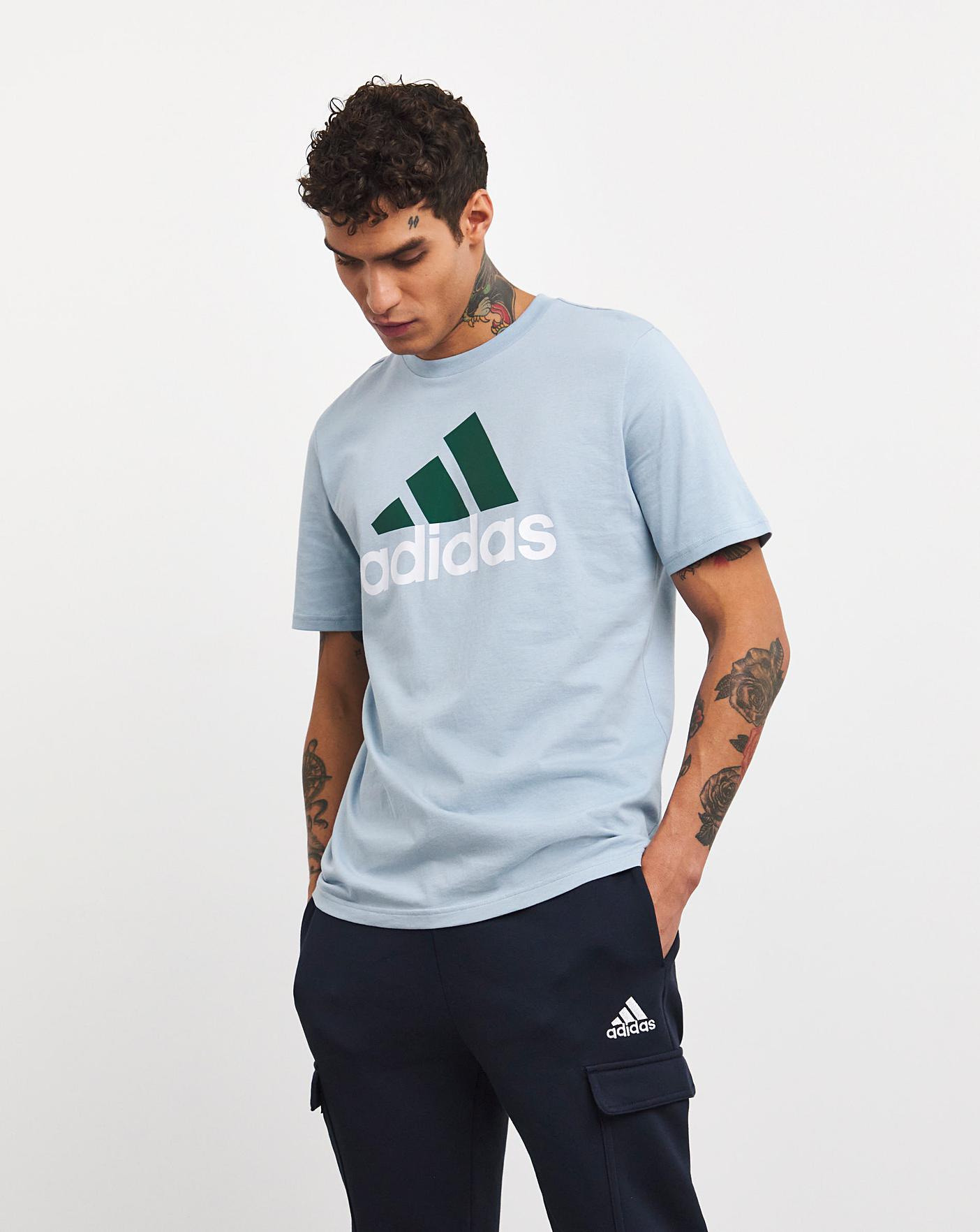 Adidas big clearance logo t shirt