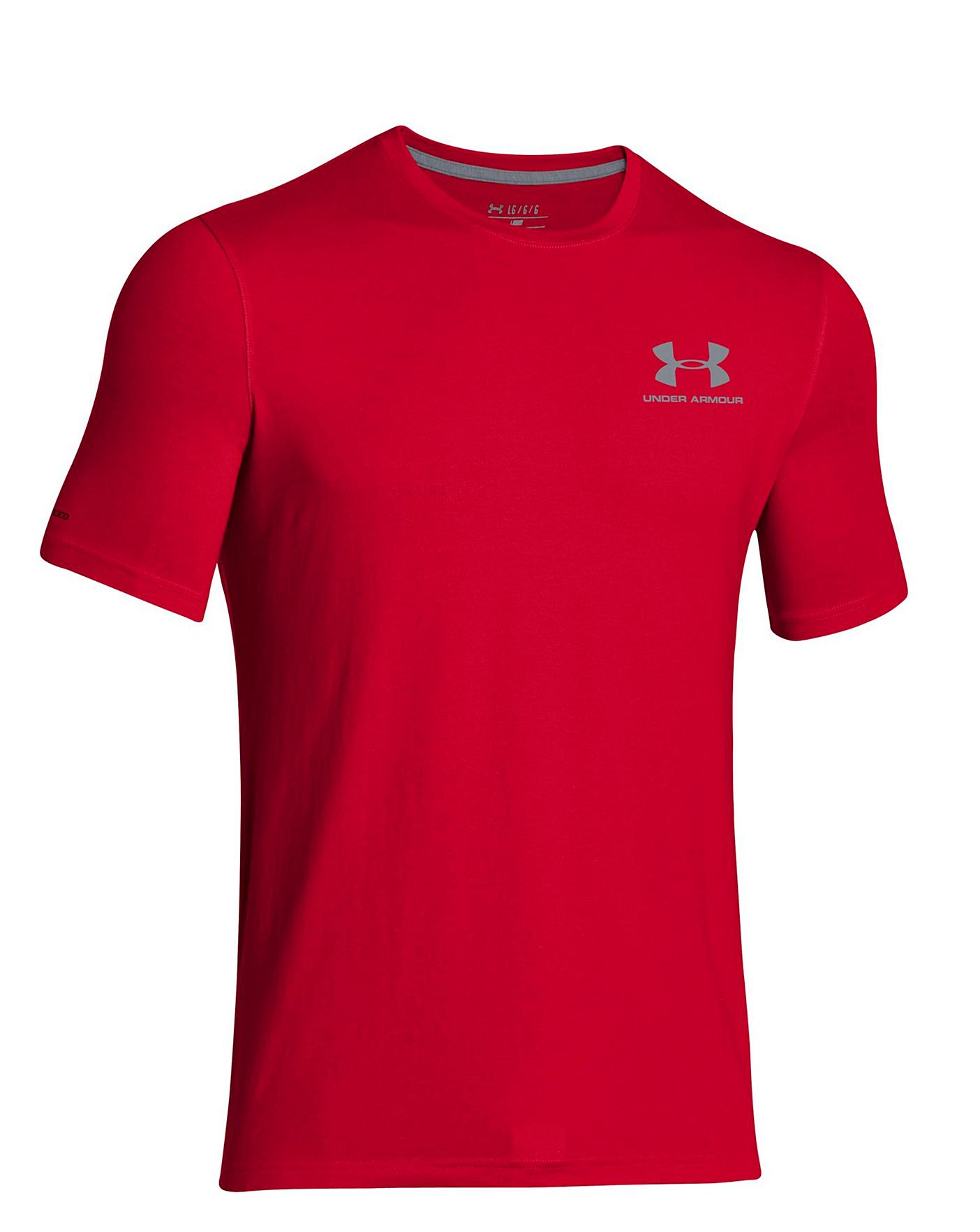 Under Armour Men's UA Charged Cotton Sportstyle T-Shirt 1257616-410  Midnight Navy