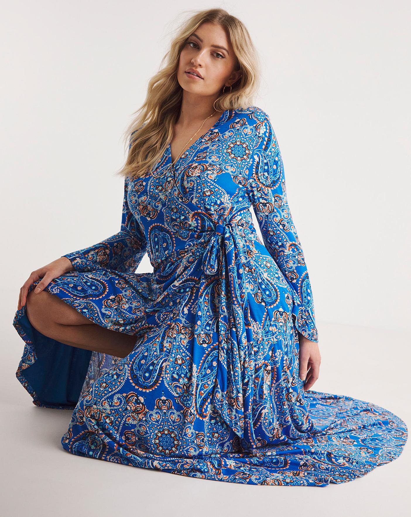 Boho Wrap Maxi Dress