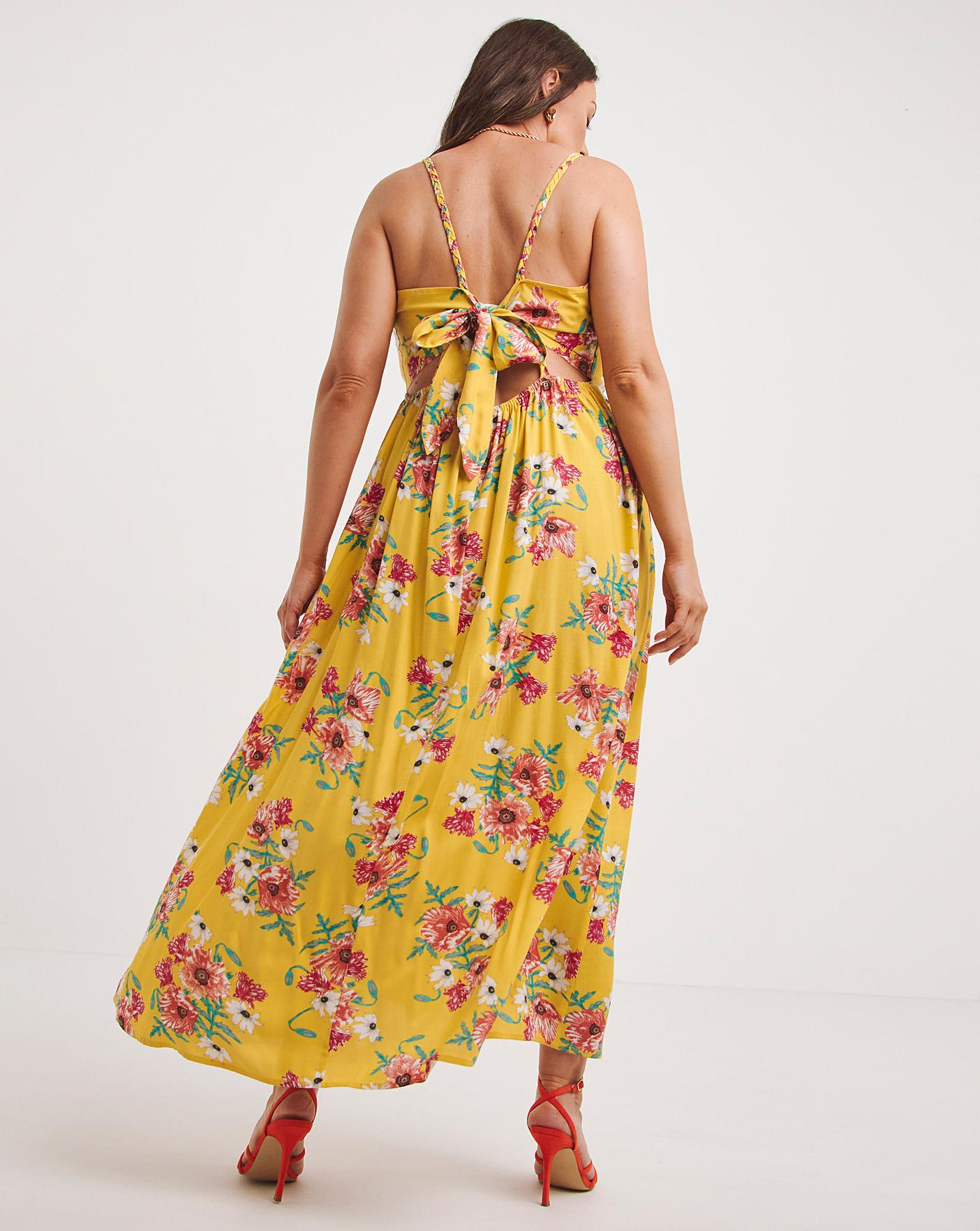 Torrid yellow maxi on sale dress