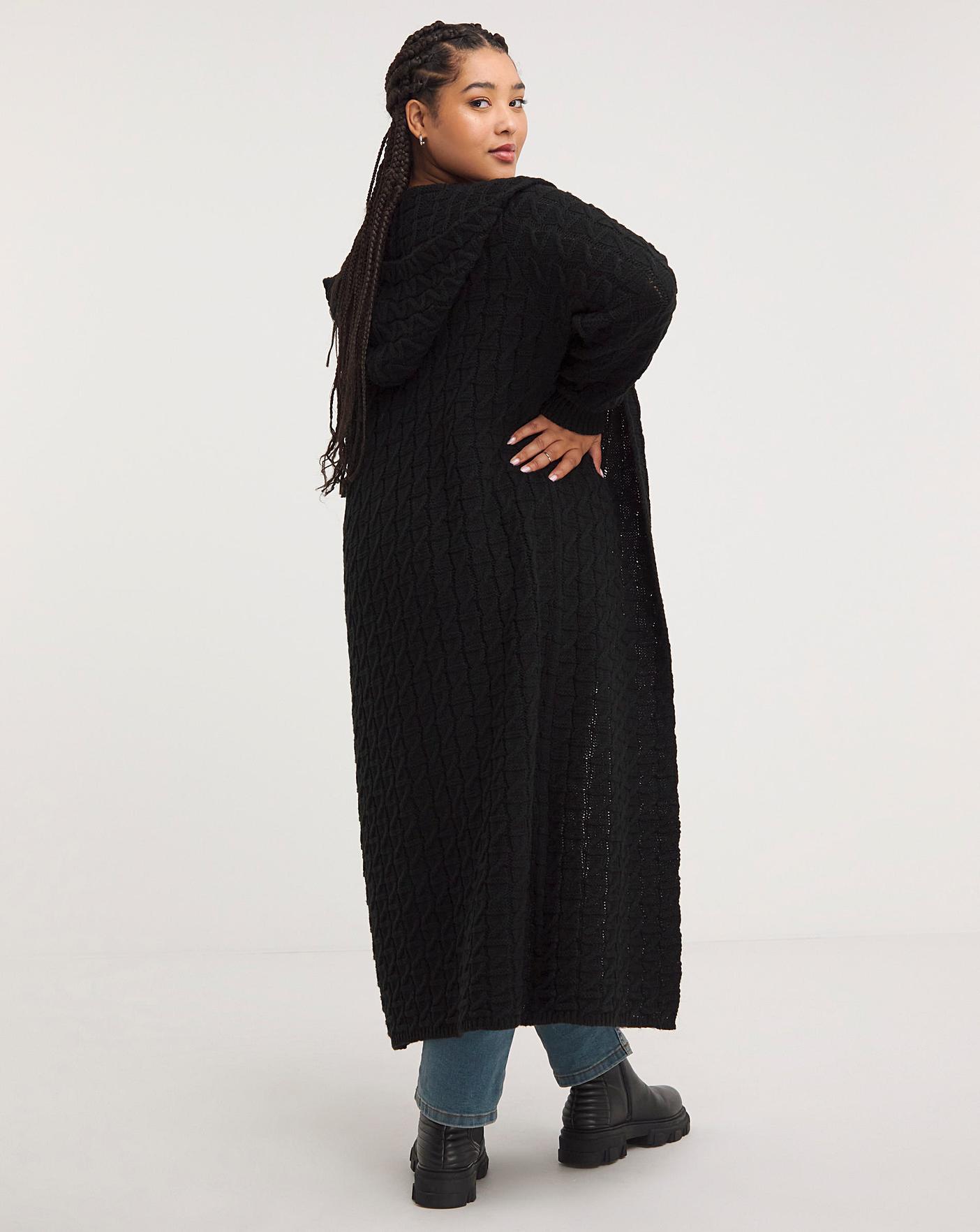 Joe Browns Black Chunky Knit Cardigan Fashion World