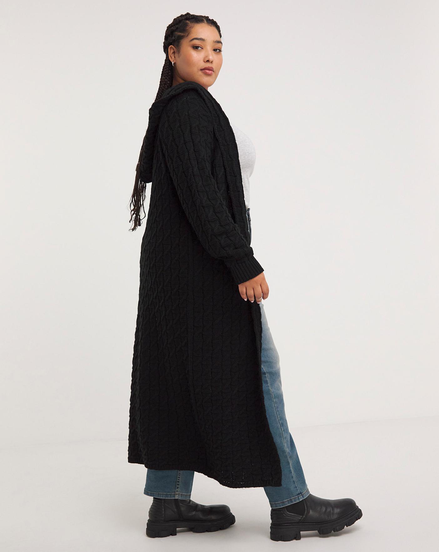 Joe Browns Black Chunky Knit Cardigan Fashion World