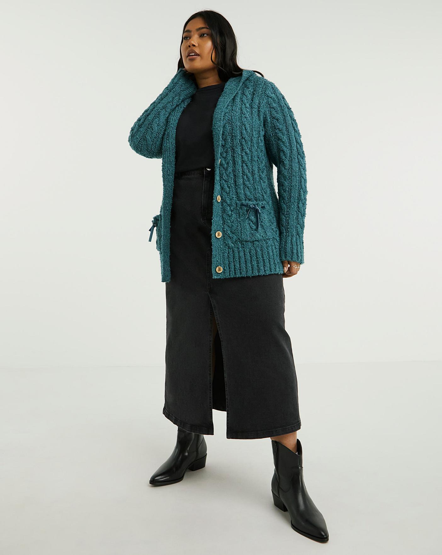 Joe Browns Green Hooded Cardigan | Fashion World