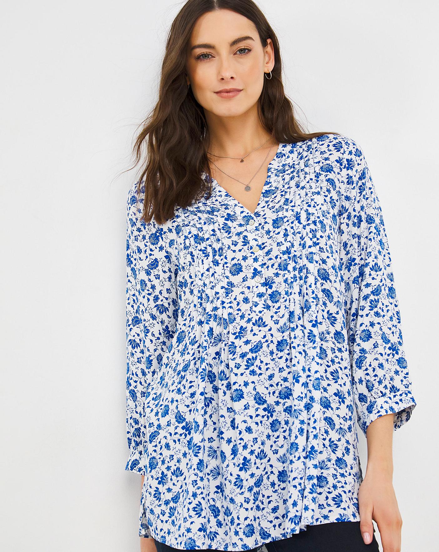 Julipa Floral Pintuck Blouse | J D Williams