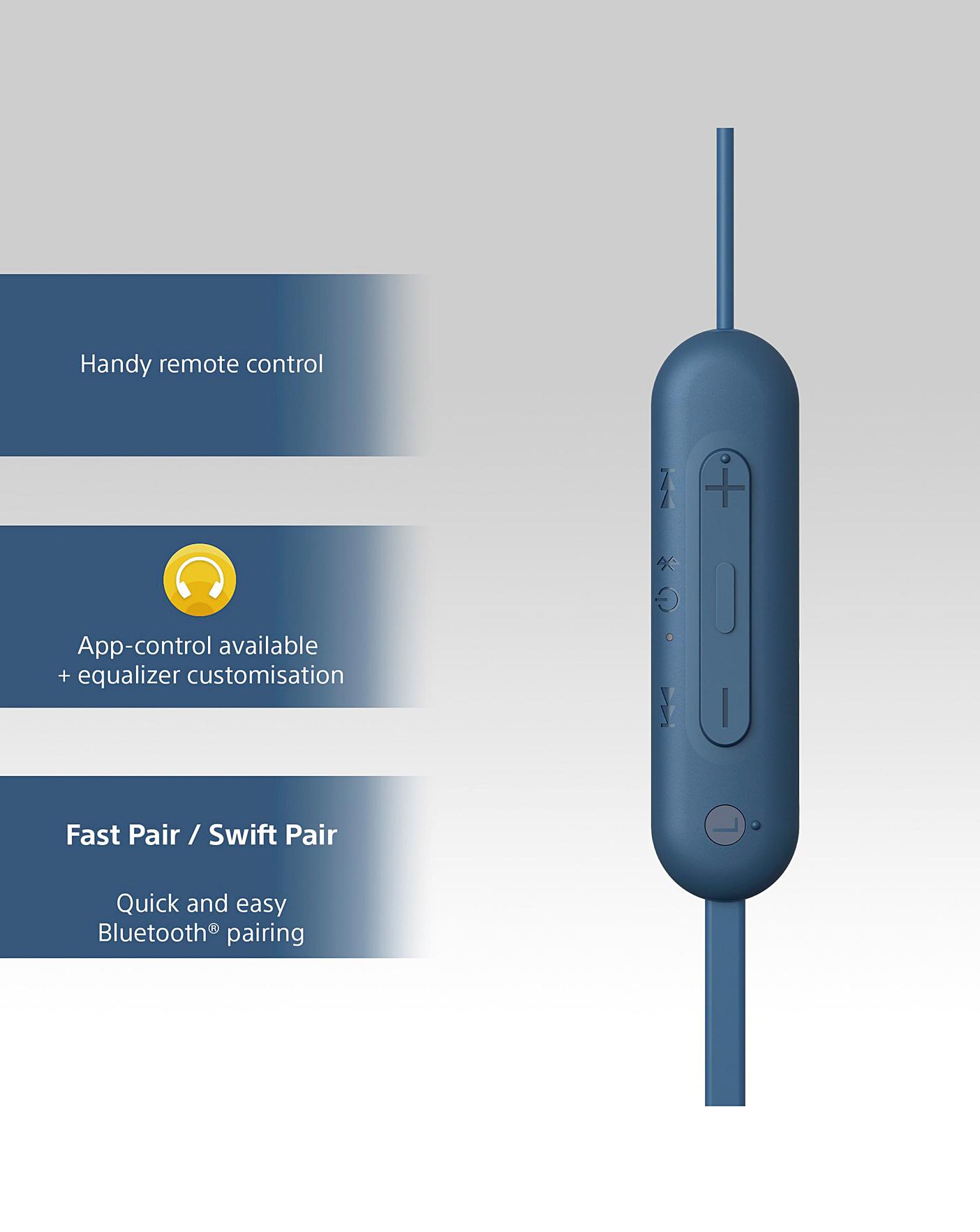 Sony best sale blue earphones