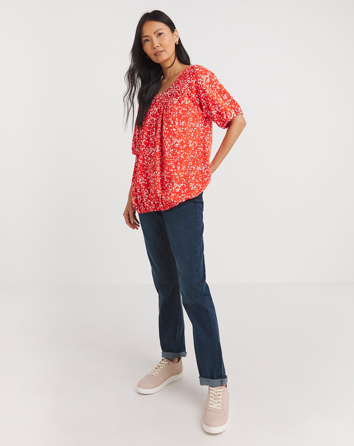 Julipa Shirred Front 2 Pack Tops | J D Williams