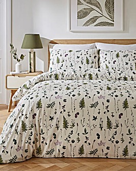 Autumn Pressed Leaf Duvet Cover Set