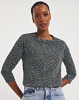 The Ditsy Print Slouch Top