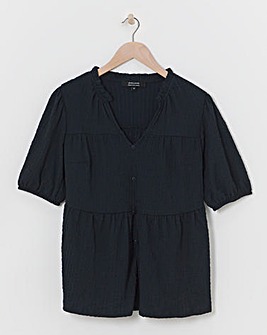 Crinkle Tiered Top