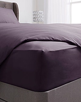 200 Thread Count Plain Dye Extra Deep 38cm Fitted Sheet