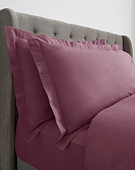 Cotton Blend 200 Thread Count Plain Dye Oxford Pillowcases