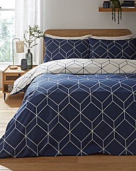 Oberon Navy Duvet Set