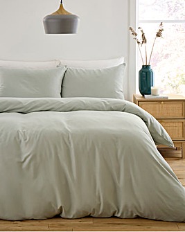 Super Soft Washed Sage Duvet Set