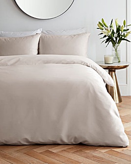 Faux Silk Matte Satin Champagne Duvet Set