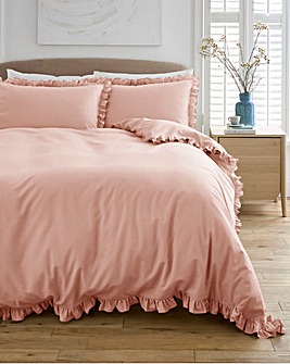 Ruffled Edge Duvet Cover Set