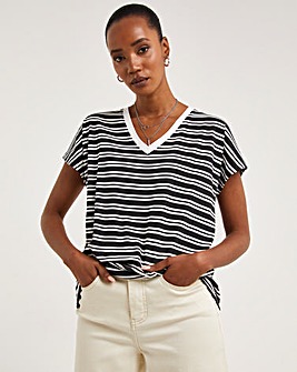 Black & White Slouch T-Shirt