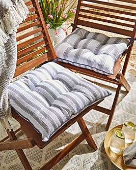 2 Stripe Outdoor Seat Cushions