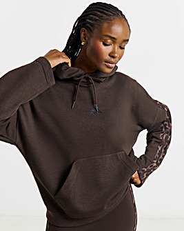 adidas Leopard 3 Stripe Hoodie