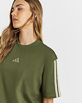 adidas 3 Stripes Boyfriend T-Shirt